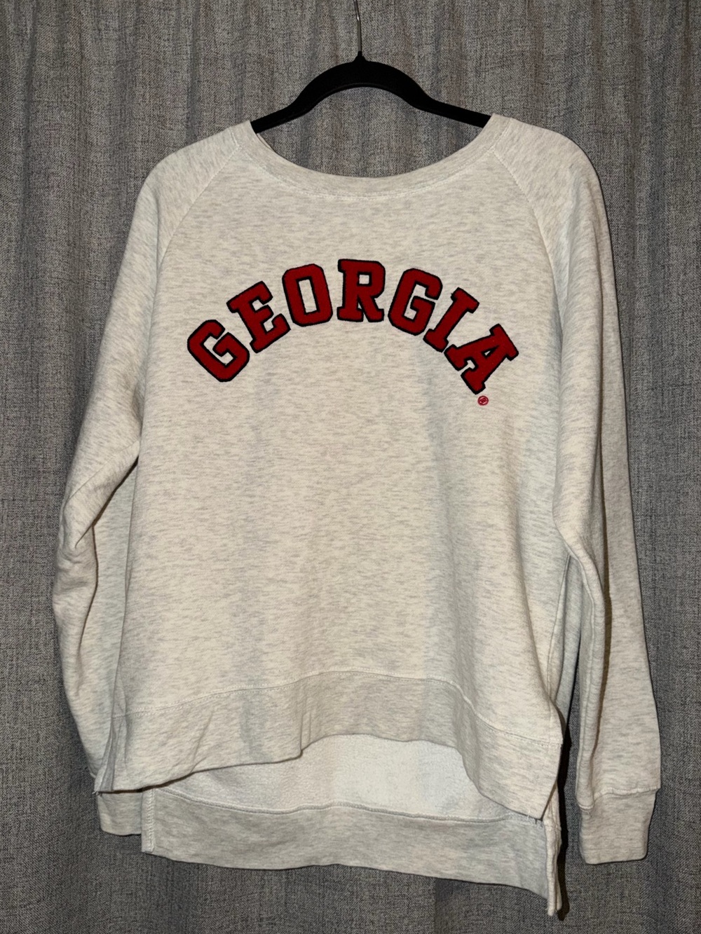 Georgia Logo Grey Crewneck Sweatshirt - Women
